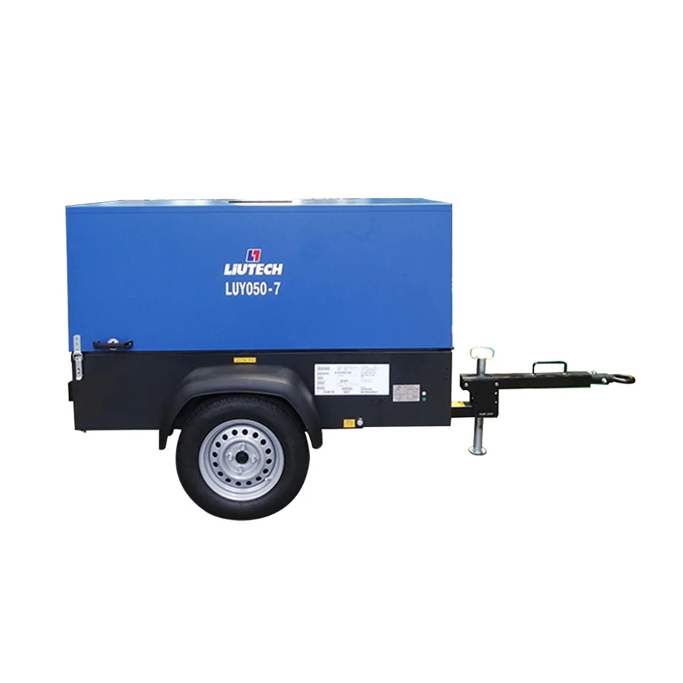 050-7 Liutech Air Compressor175 PSI Diesel 7 Bar Air Compressor Machine για εξόρυξη